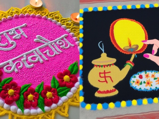 करवा चौथ 2025: ट्रेंडिंग रंगोली डिज़ाइन और सजावट के टिप्स
