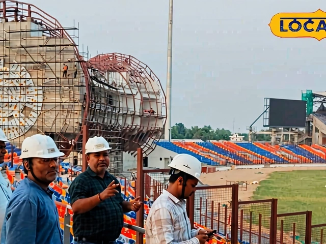 वारणासी का हाईटेक स्टेडियम: बारिश रुके, 20 मिनट में शुरू मैच